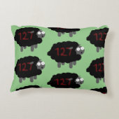 羊の枕を下ろす アクセントクッション (裏面)