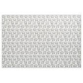 羊の模様-白黒 ファブリック (ヤード)