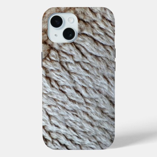 羊の毛のアブストラクト自然写真 Case-Mate iPhoneケース (裏面)