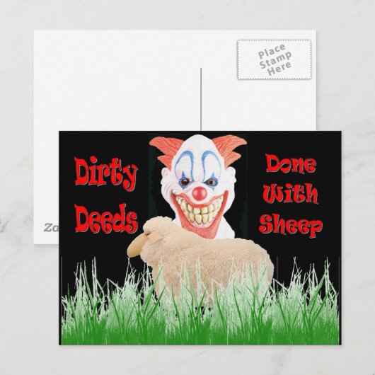 羊の汚れ ポストカード (正面/裏面)
