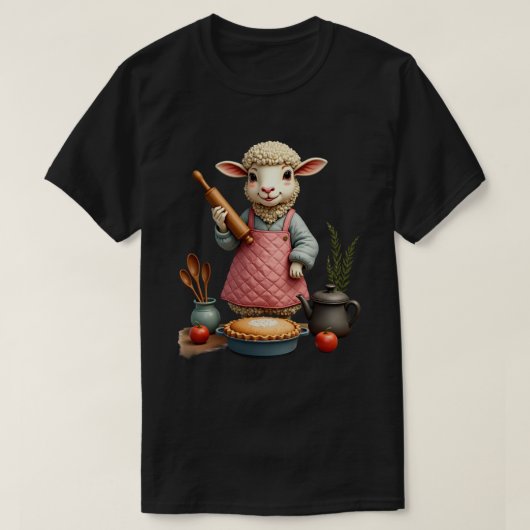 羊の焼き菓子 Tシャツ (デザイン正面)