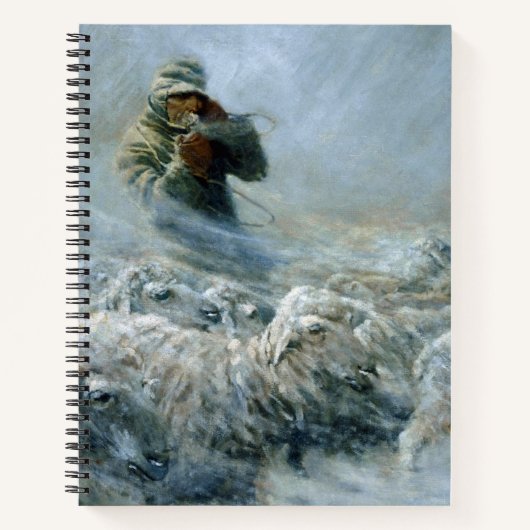 羊の牧者、Storm by Newell Convers Wyeth ノートブック (正面)