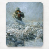 羊の牧者、Storm by Newell Convers Wyeth マウスパッド (正面)