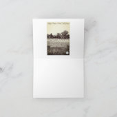 羊の牧草丈の草写真ノートカード ノートカード (内部)