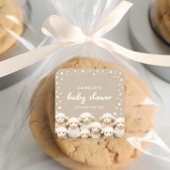 羊の男女兼用赤ちゃんシャワー スクエアシール