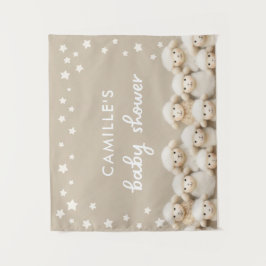 羊の男女兼用赤ちゃんシャワー タペストリー