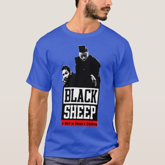 羊の皮を被った狼 レトロ Tシャツ (正面)