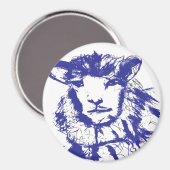 羊の磁石 マグネット (正面/裏面)