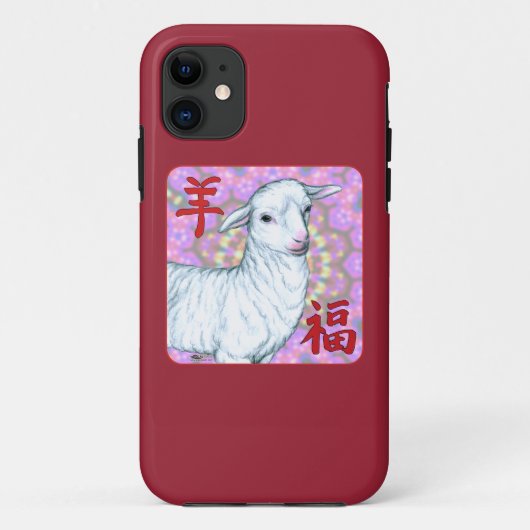 羊の福の年 Case-Mate iPhoneケース (裏面)