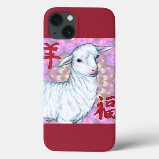 羊の福の年 Case-Mate iPhoneケース (裏面)