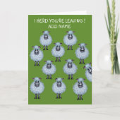 羊の群れが去る カード (正面)