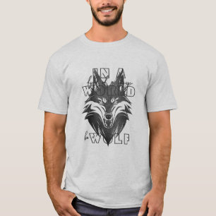 羊の群れの中で,オオカミになる Tシャツ