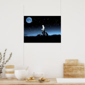 「羊の群れの青」～ポスター ポスター (キッチン)