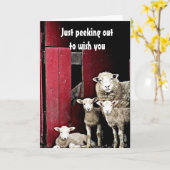 「羊の群れ」とお祈りします。 カード (黄色い花)