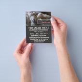 羊の肖像、農家と肉屋の広告 チラシ (手)