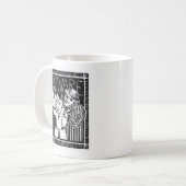 羊の衣を着た資本家に用心 コーヒーマグカップ (正面左)