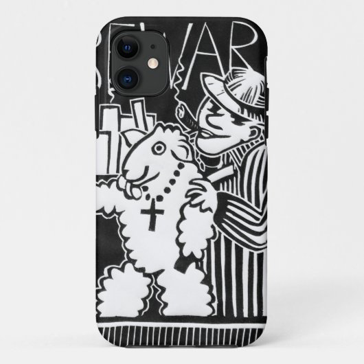 羊の衣を着た資本家に用心 Case-Mate iPhoneケース (裏面)