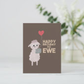 羊の誕生日おめでとう ポストカード (スタンド正面)