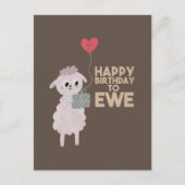 羊の誕生日おめでとう ポストカード (正面)