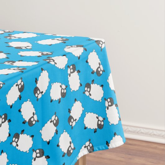 羊の誕生日パーティーかわいい漫画 テーブルクロス (インサイチュ)