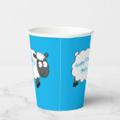 羊の誕生日パーティーかわいい漫画 紙コップ (右)