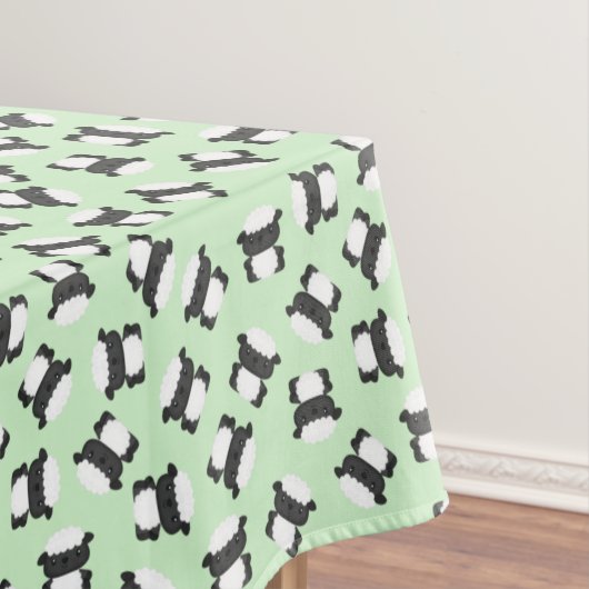 羊の誕生日パーティーグリーン テーブルクロス (インサイチュ)