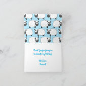 羊の誕生日パーティー カード (内部)