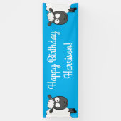 羊の誕生日パーティー 横断幕 (縦)