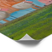 羊の豚の高地の牛 ポスター (角)