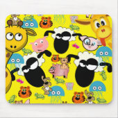 羊の象の豚の犬マウスパッド!マウスパッド マウスパッド (正面)