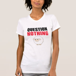 羊の質問なし Tシャツ
