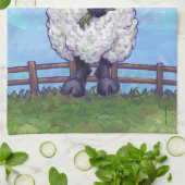 羊の贈り物とアクセサリー キッチンタオル (折り畳み)