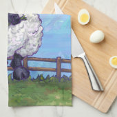 羊の贈り物とアクセサリー キッチンタオル (四つ折り)