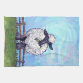 羊の贈り物とアクセサリー キッチンタオル (横)