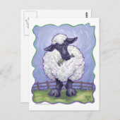 羊の贈り物とアクセサリー ポストカード (正面/裏面)