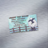 羊の贈り物とアクセサリ マグネット名刺 (インサイチュ)