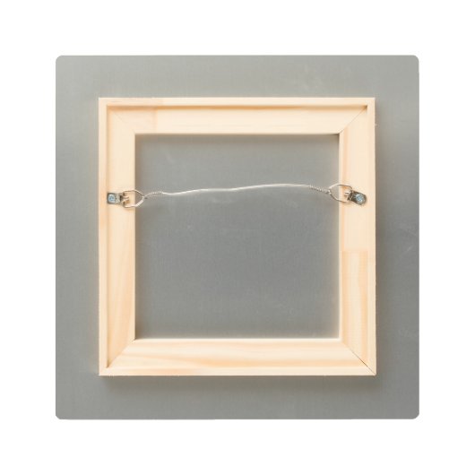 羊の赤ちゃんがきのこに乗ってる メタルプリント (裏面)