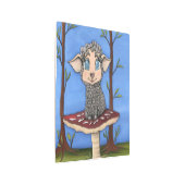 羊の赤ちゃんとキノコ メタルプリント (3/4)