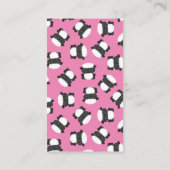 羊の赤ちゃんシャワーピンク エンクロージャーカード (裏面)