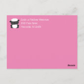 羊の赤ちゃんシャワーファームピンクの女の子 ポストカード (裏面)