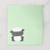 羊の赤ちゃんシャワーファーム プレイスカード (外部開封)