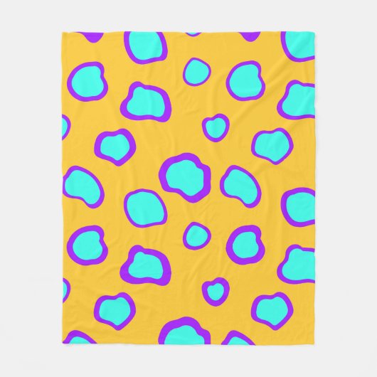 羊の野生動物のパターン フリースブランケット (正面)