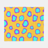 羊の野生動物のパターン フリースブランケット (正面(横))