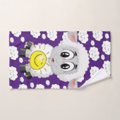 羊の雲サンパープルハンドバスルームのタオルのセット バスタオルセット (ハンドタオル)