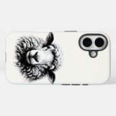 羊の頭のデッサン Case-Mate iPhoneケース (裏面 (横))