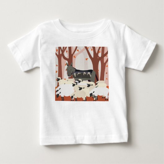 羊の飼育員 ベビーTシャツ (正面)