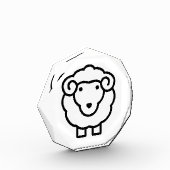 羊の飾りタイル フォトブロック (左)