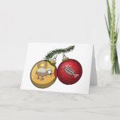 羊の鳴き声のばかばかしいつまらないもののクリスマスのヒツジ及びキャンデーの漫画 シーズンカード (正面)