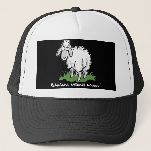 羊の鳴き声は意味しません キャップ (正面)