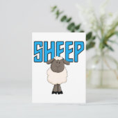 羊のTシャツとギフト ポストカード (スタンド正面)